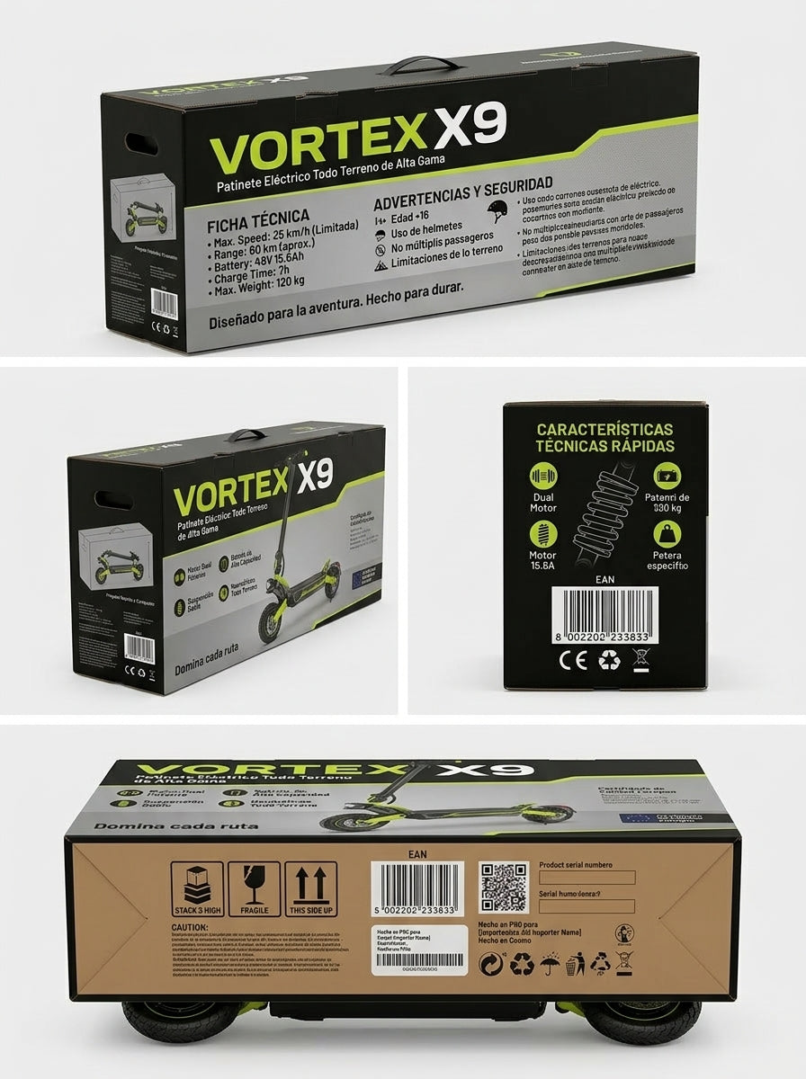 VORTEX X9 2x2 connectée via une application.